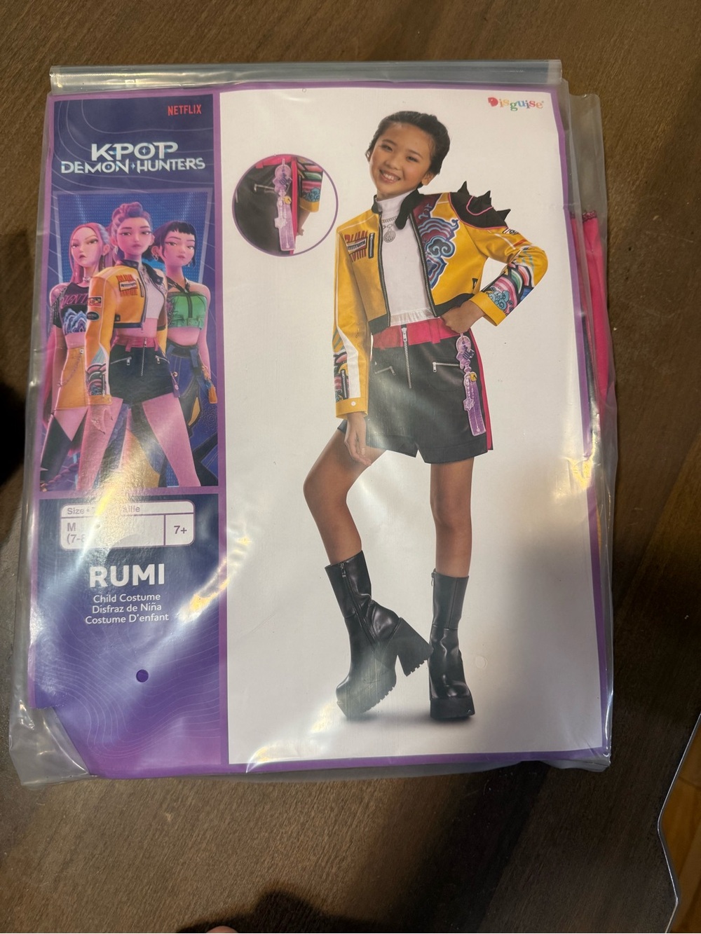 K-pop demon hunters rumi Yellow and Pink Kids Costume Jacket Set new in bag